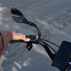 A photo of someone engaging reverse gear on the RadTrike.